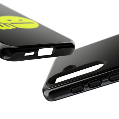 Phone Case — Neon Middle Finger Emoji Graphic