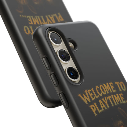 Phone Case — "Welcome to Playtime... Permanently." Horror Game Character Protective Case