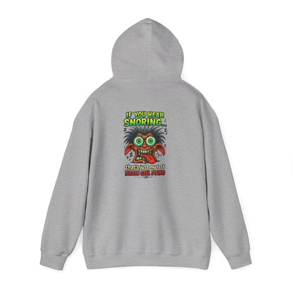 Funny Snoring Monster Hoodie – 'I'm Snoring' Graphic Back Pullover