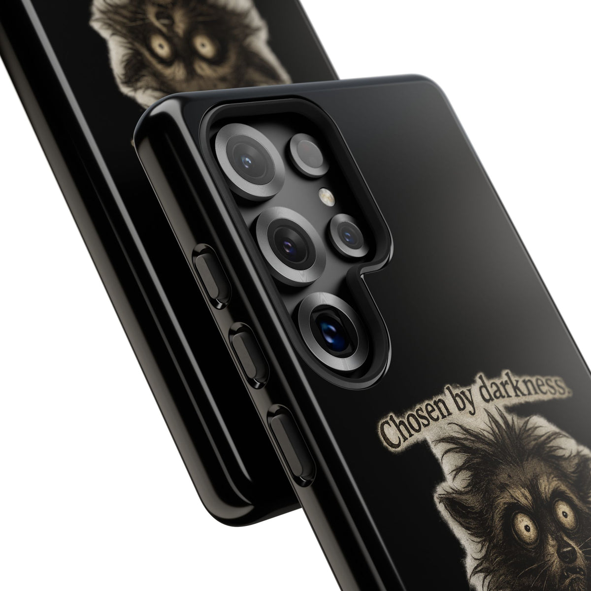Phone Case - "Chosen by Darkness (Or Maybe Just Rabies)" Cute Creepy Retro Creature Protective Case