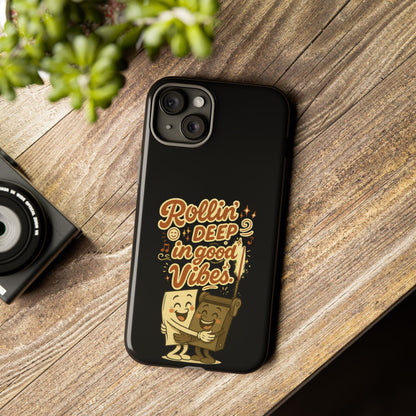 Phone Case — "Rollin' Deep in Good Vibes" Cartoon Retro Design