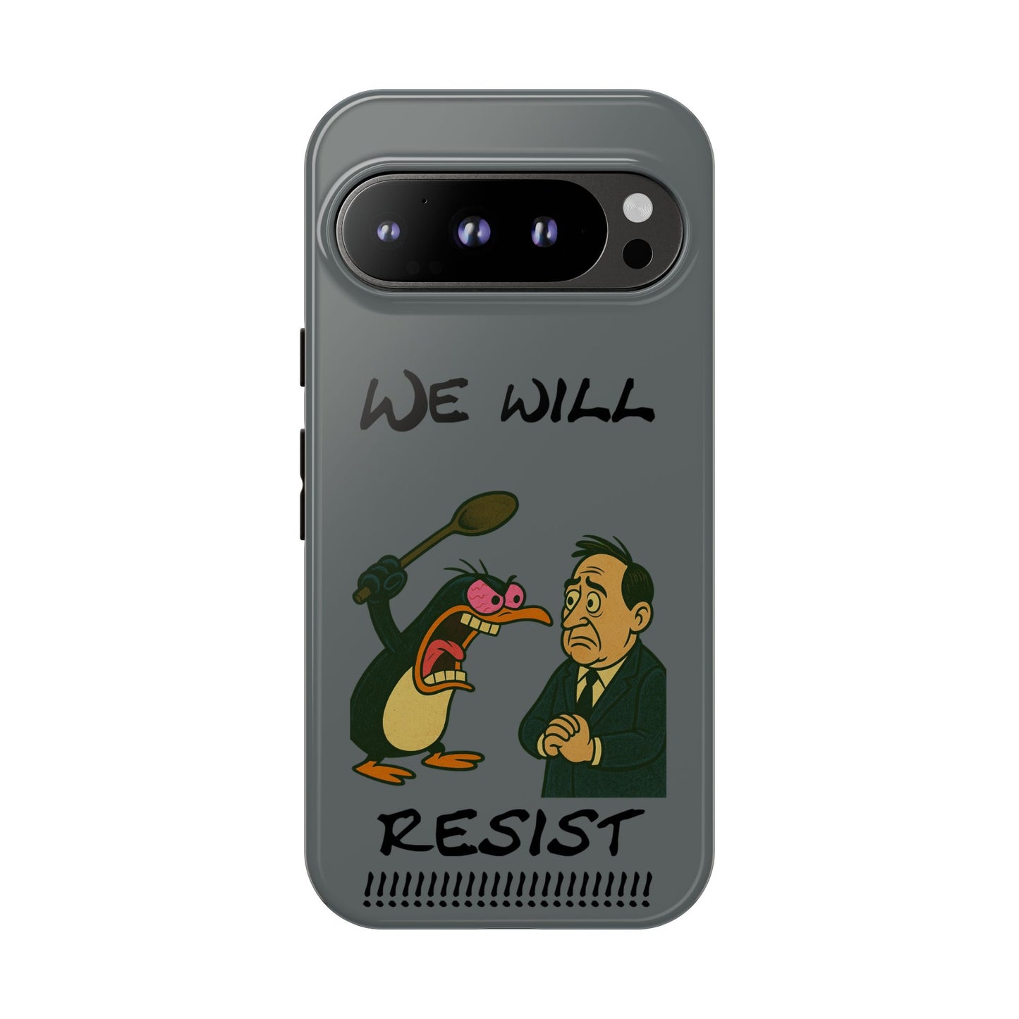 Phone Case - "We Will Resist" Cartoon Protest Design