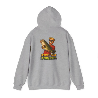 Fishing Hoodie – I Came, I Cast, I Conquered Graphic Pullover