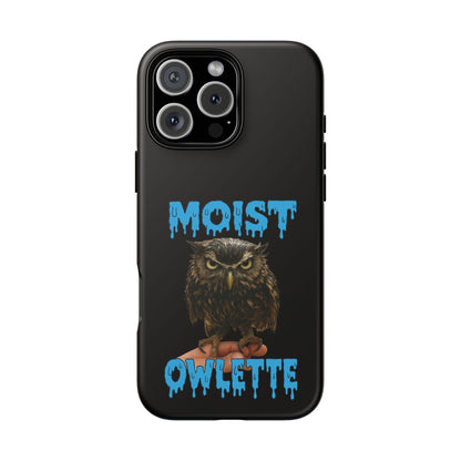 Moist Owlette Phone Case — Funny Owl Graphic Protective Case