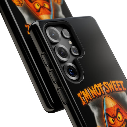 Phone Case — "I'm Not Sweet, I'm Spite in Stripes" Candy Monster Design