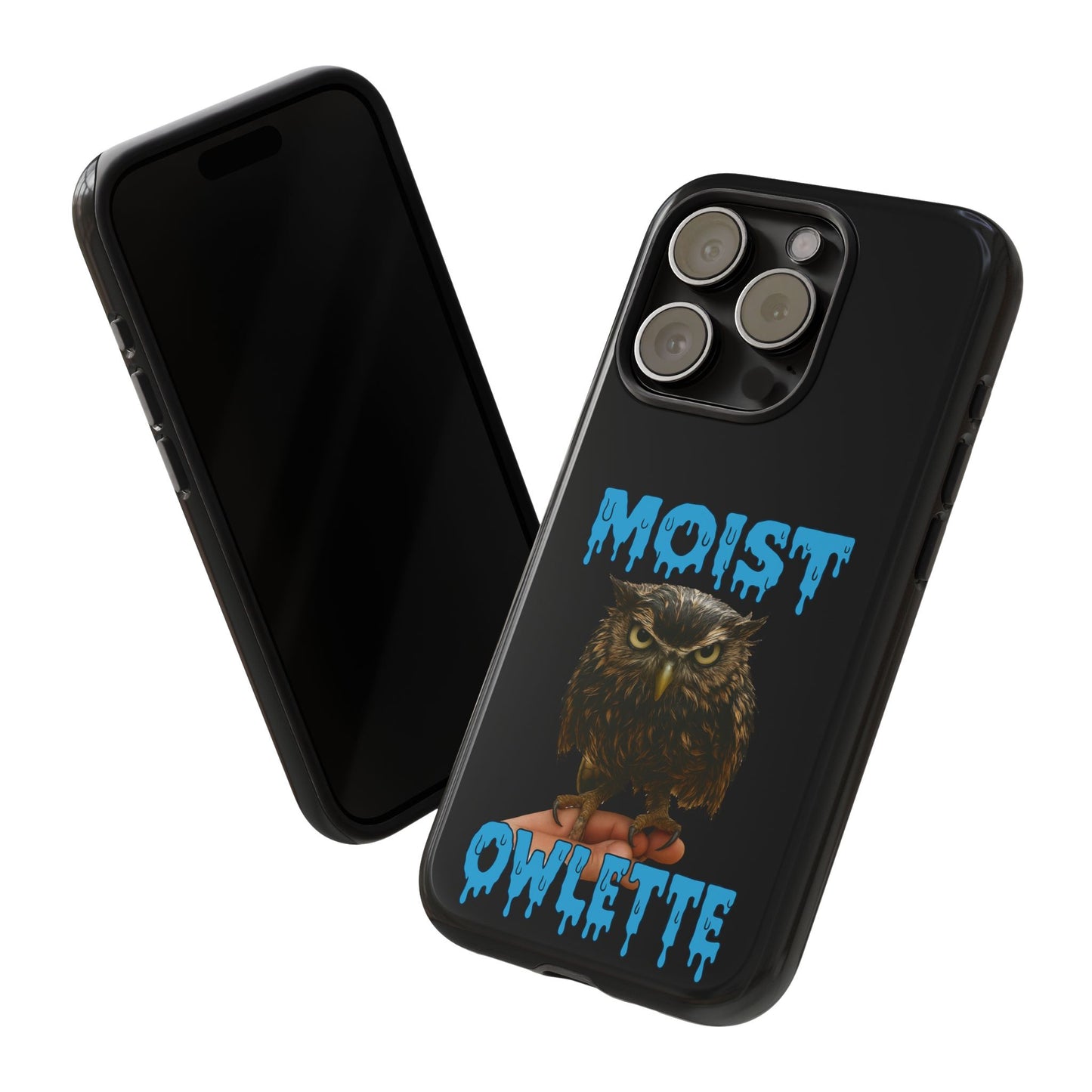 Moist Owlette Phone Case — Funny Owl Graphic Protective Case
