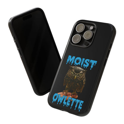 Moist Owlette Phone Case — Funny Owl Graphic Protective Case