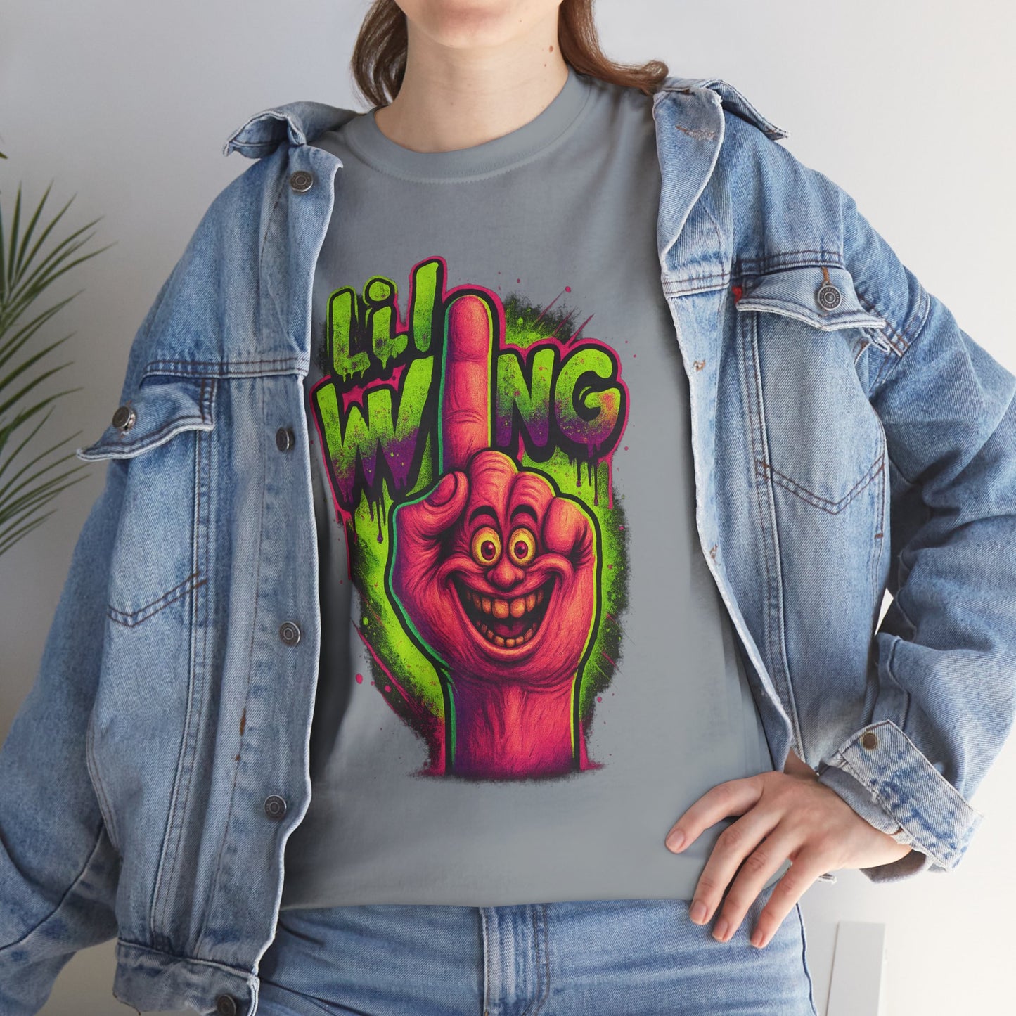Lil’ Wing – Happy Middle Finger Monster Tee