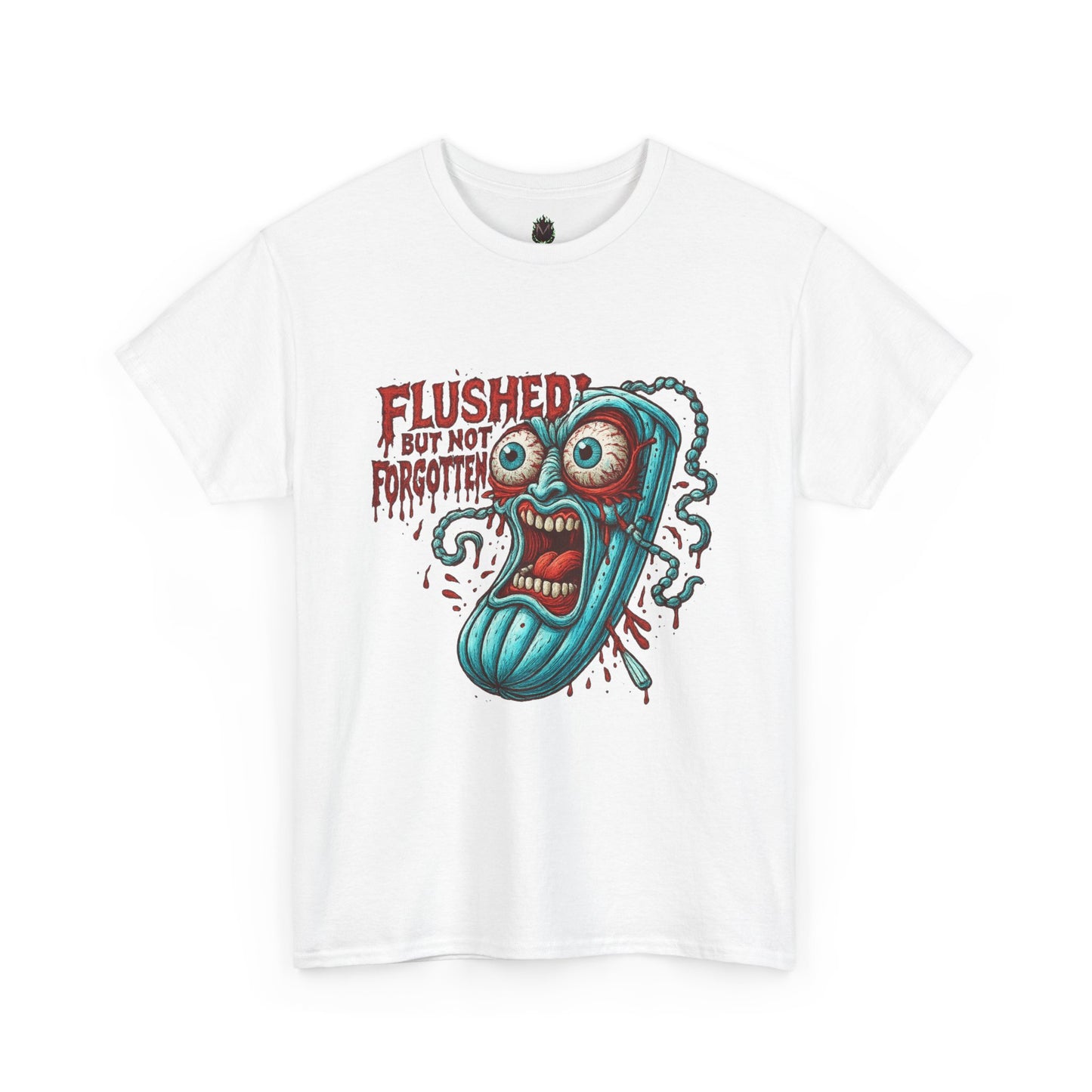 Flushed But Not Forgotten – Horror Tampon Tee