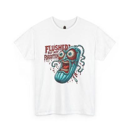 Flushed But Not Forgotten – Horror Tampon Tee