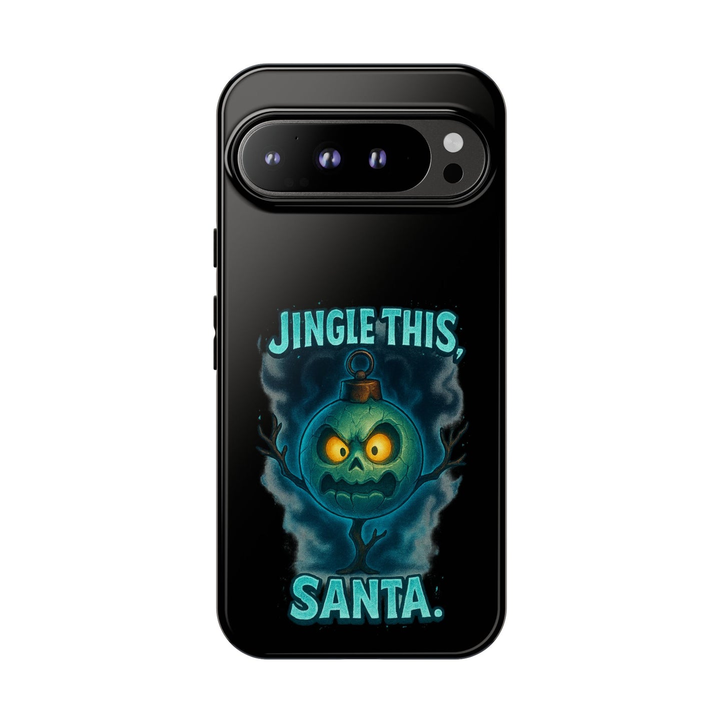 Phone Case - 'Jingle This, Santa' Spooky Holiday Protective Case