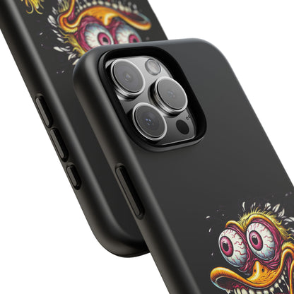 Duck Monster Phone Case — Crazy Cartoon Eye Duck Shock Design Tough Case