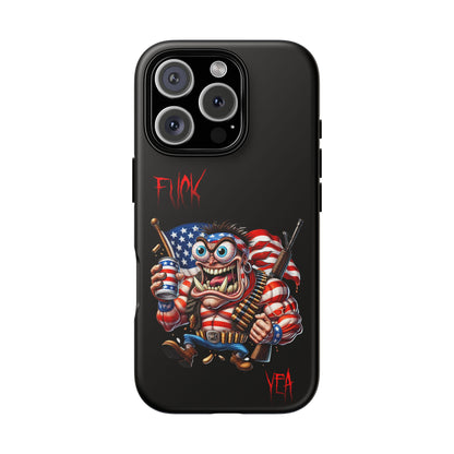 Patriotic Madman Phone Case — 'Funk Yea' USA Flag Tough Case
