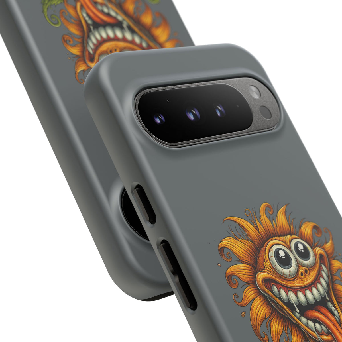 Funny Monster Sunflower Phone Case — "Photosynthesizing the Universe One Breakdown at a Time"