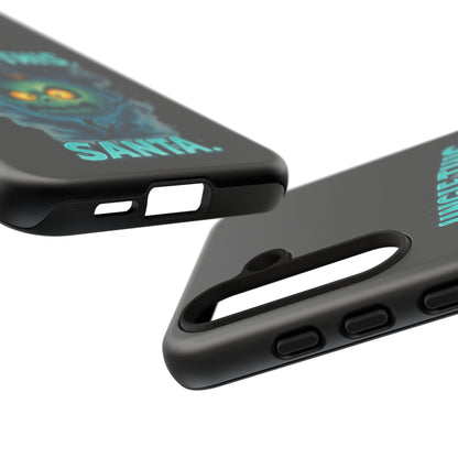 Phone Case - 'Jingle This, Santa' Spooky Holiday Protective Case