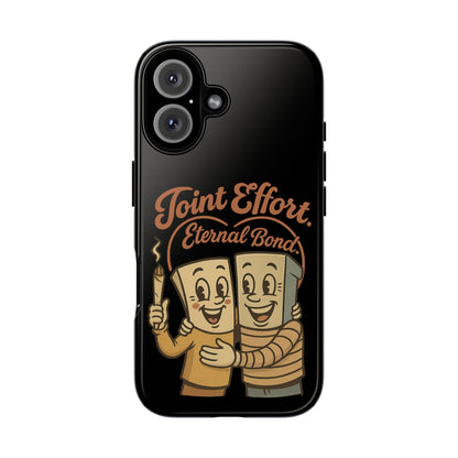 Phone Case — "Joint Effort Eternal Bond" Retro Cannabis Matchstick Design