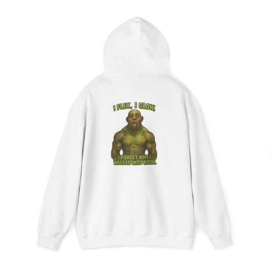 Hulk Gym Hoodie — I Flex Funny Muscle Meme Hoodie