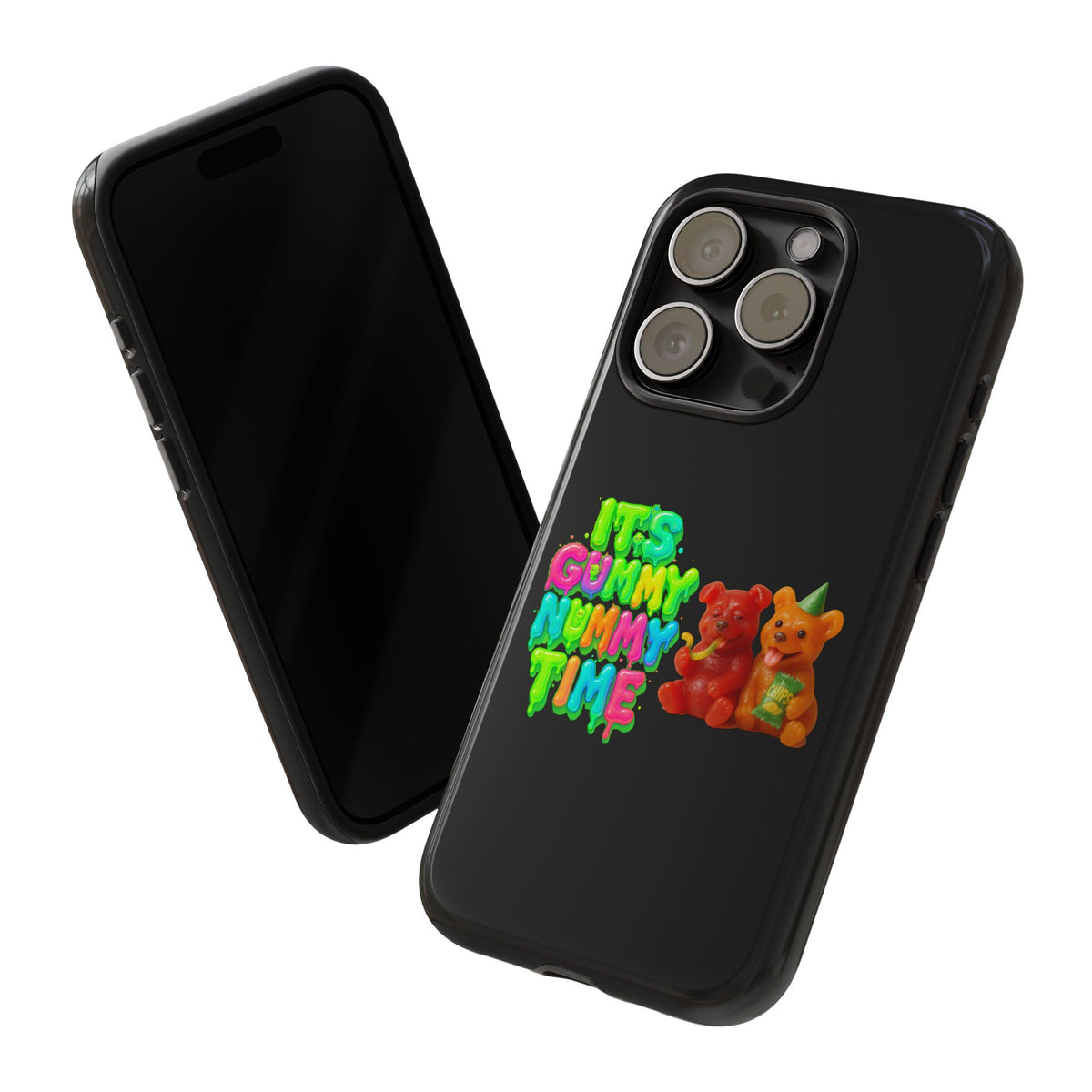Phone Case — "It's Gummy Nummy Time" Colorful Gummy Bear Protective Case