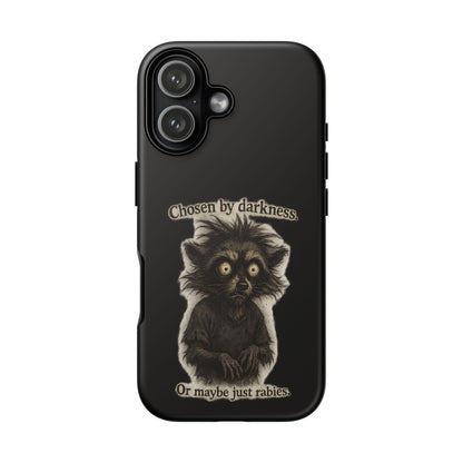 Phone Case - "Chosen by Darkness (Or Maybe Just Rabies)" Cute Creepy Retro Creature Protective Case
