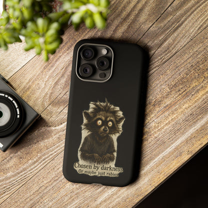 Phone Case — "Chosen by Darkness (Or Maybe Just Rabies)" Cute Creepy Lemur Design