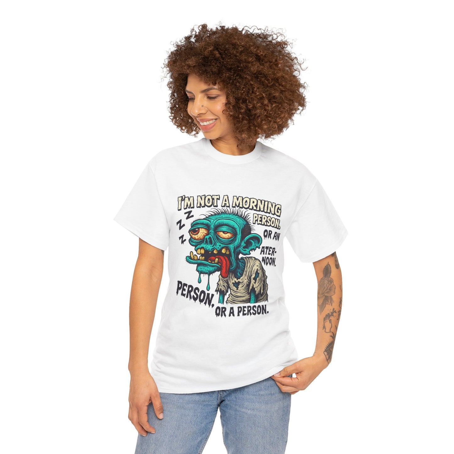 I’m Not a Morning Person… Or a Person – Grumpy Zombie Tee