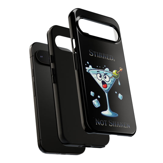 Stirred Not Shaken Phone Case — Funny Martini Cocktail Design