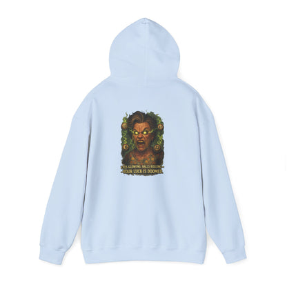 Horror Medusa Hoodie – “Your Luck Is Doom” Graphic Pullover