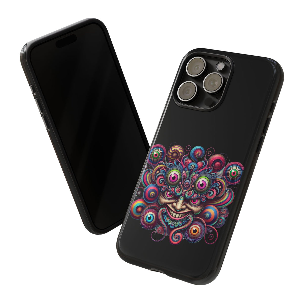 Psychedelic Smiling Eye Cluster Phone Case
