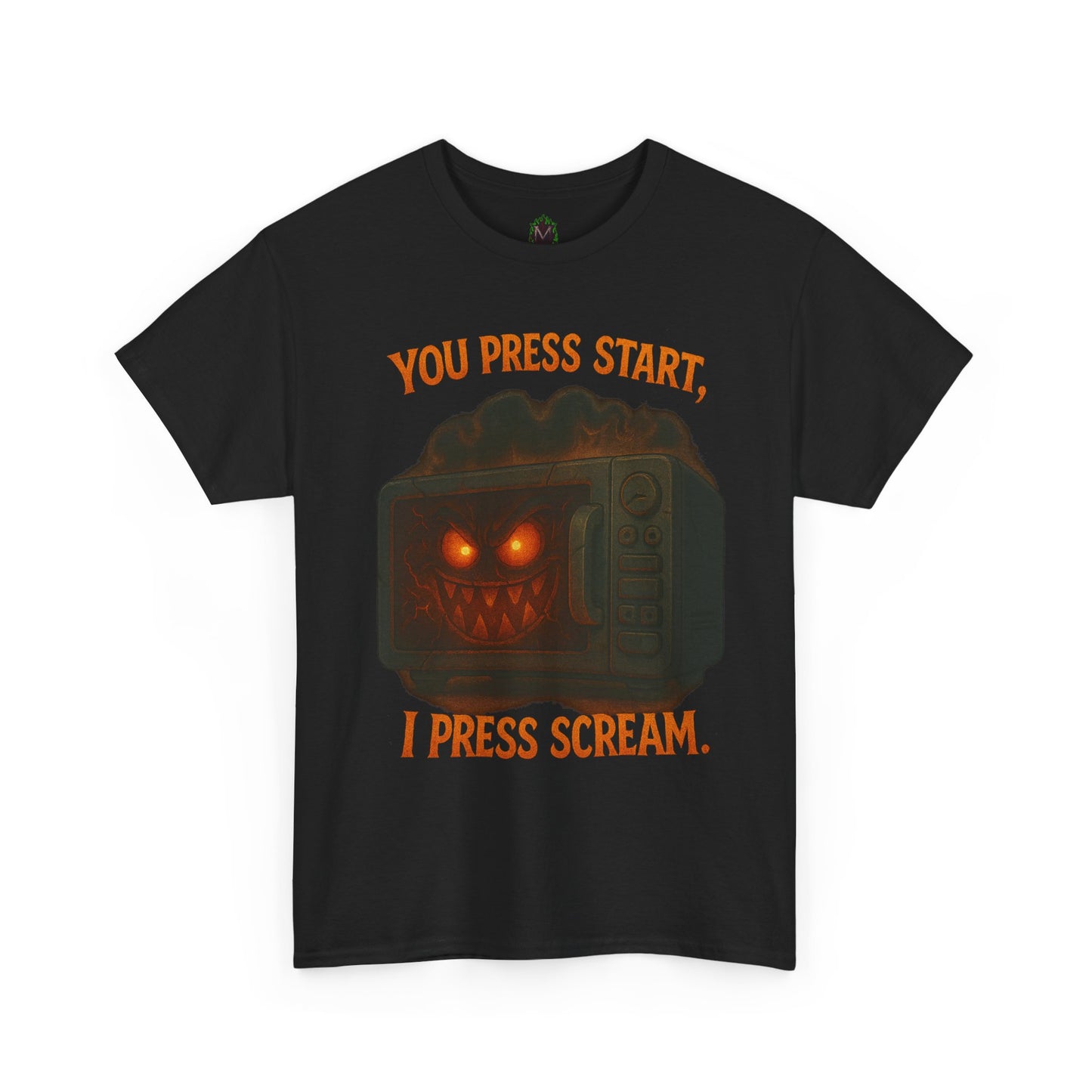 You Press Start I Press Scream tee | Retro Horror Game Controller