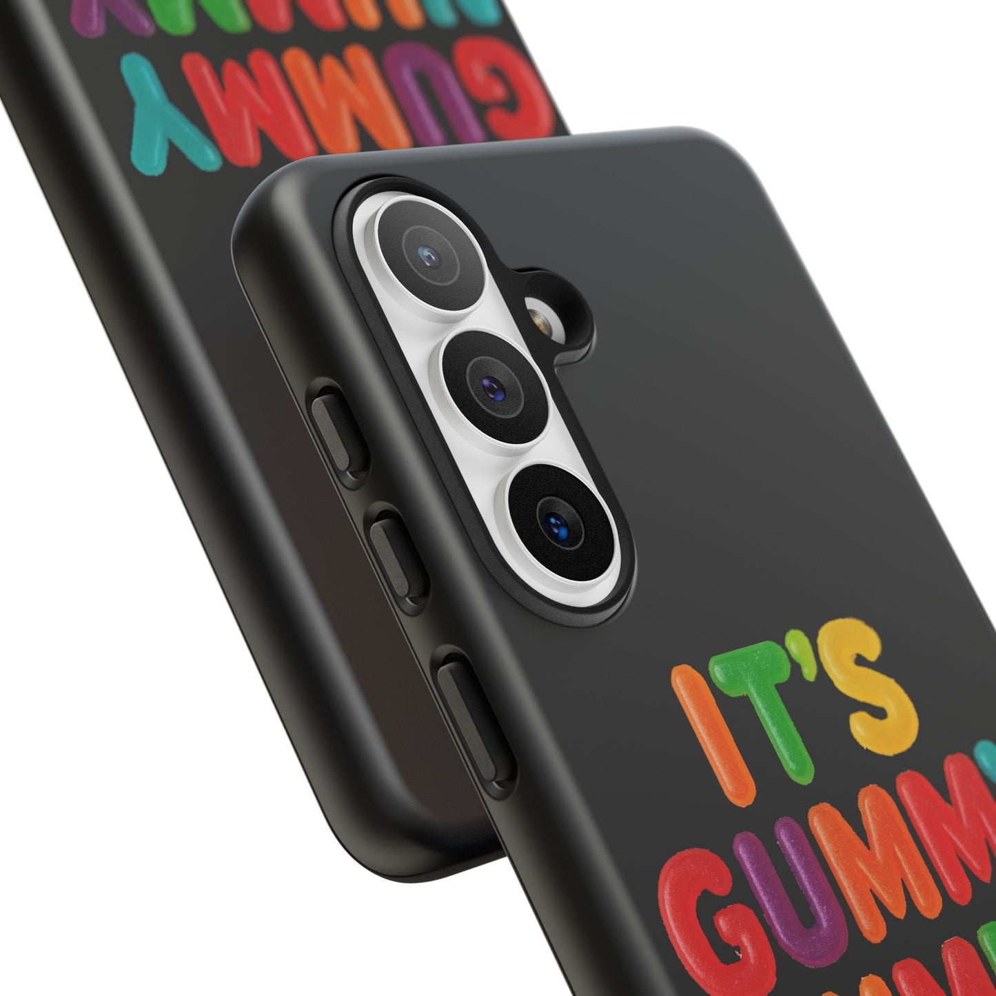 Phone Case — "It's Gummy Nummy Time" Colorful Candy Lettering Protective Case