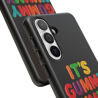 Phone Case — "It's Gummy Nummy Time" Colorful Candy Lettering Protective Case