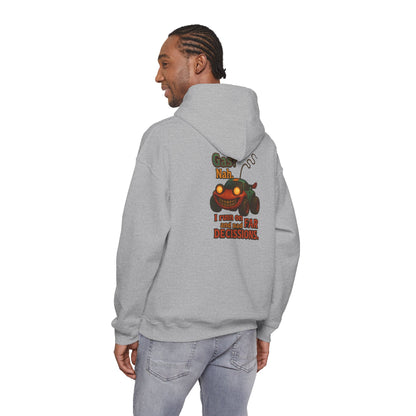 Hoodie — "Nah. I Run on Bad Decisions" Vintage Cartoon Car Graphic