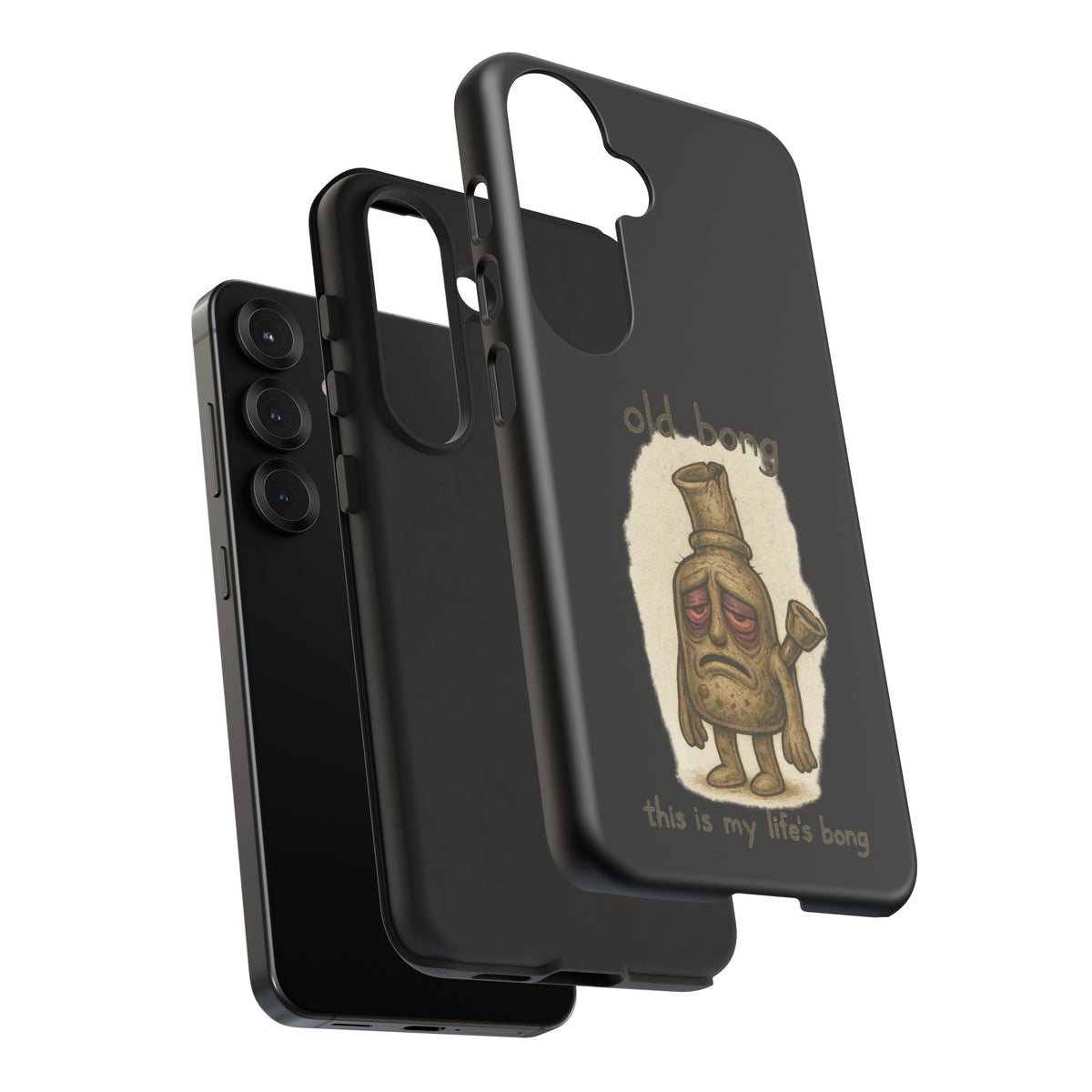 Phone Case — 'Old Bong' Funny Stoner Illustration, "This Is My Life's Bong"