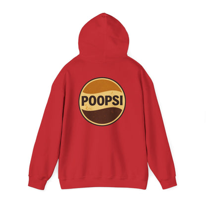 Poopsi Logo Hoodie — Funny Retro Soda Parody Sweatshirt
