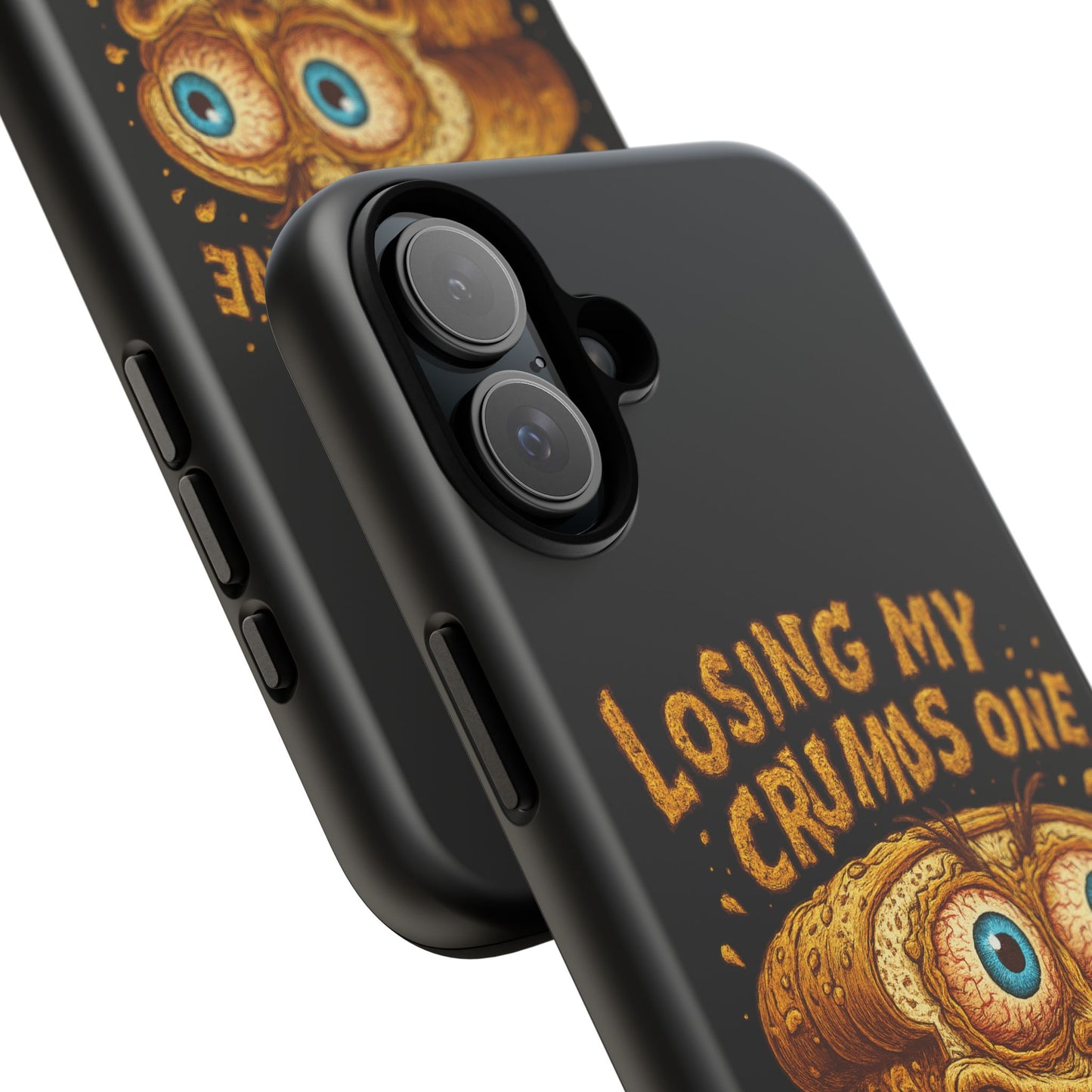 Phone Case — "Losing My Crumbs One Thought at a Time" Funny Retro Bread Illustration