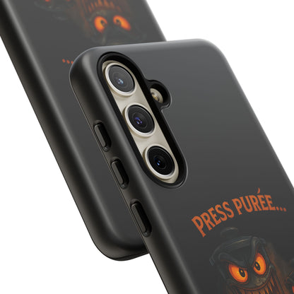 Phone Case - 'Press Purée...and Pray' Halloween Horror Protective Cover