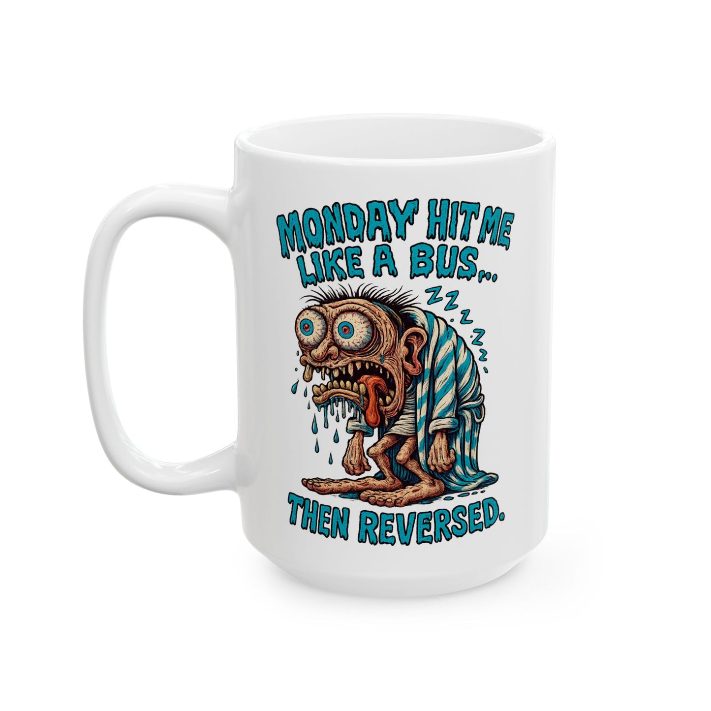 Monday Hit Me Like a Bus – Zombie Work Goblin Mug