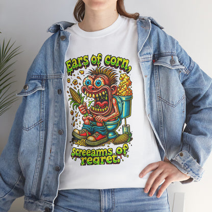 Ears of Corn Screams of Regret T-Shirt | Corn Monster Graphic Tee