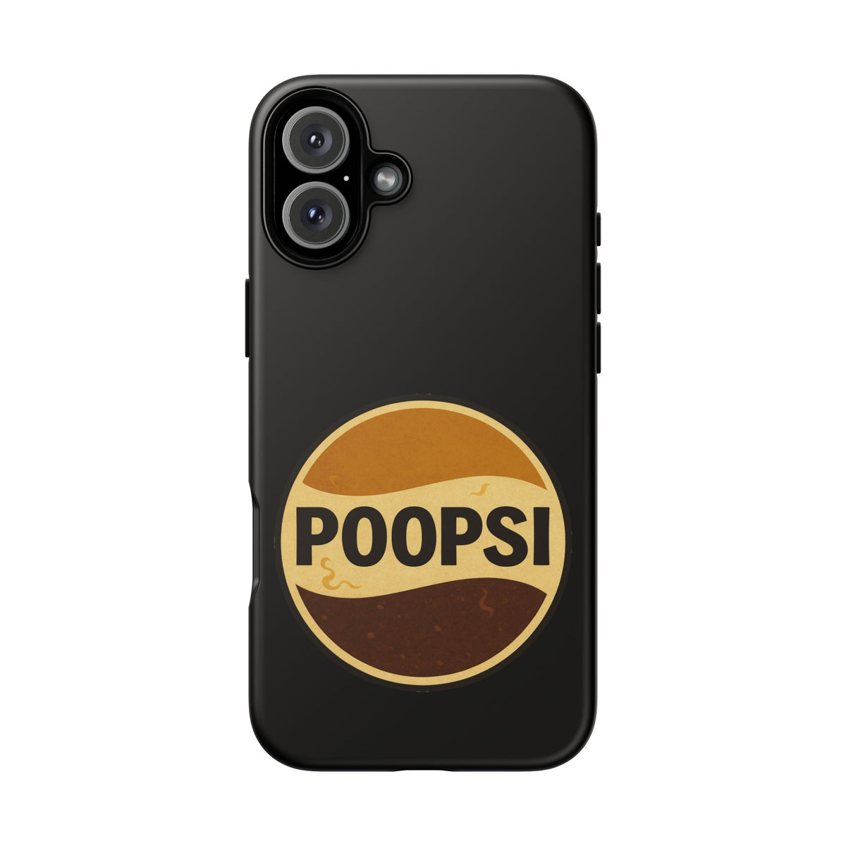 Poopsi Retro Logo Phone Case — Funny Vintage Soda-Inspired iPhone Cover