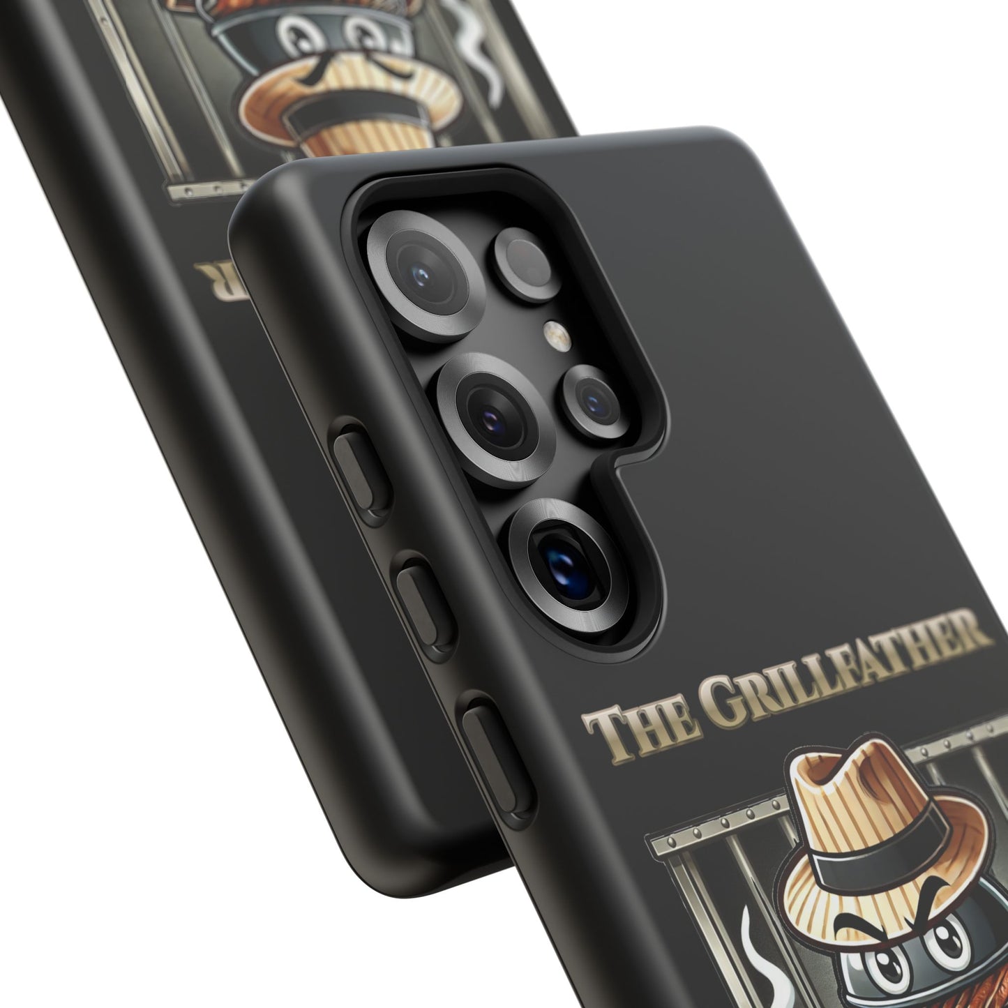 Grillfather Personalized Phone Case — Funny BBQ Smoker Design