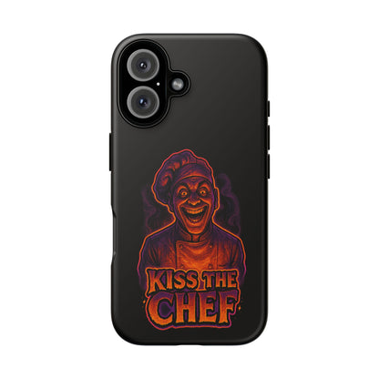 Phone Case — "Kiss the Chef" Neon Horror Chef Design