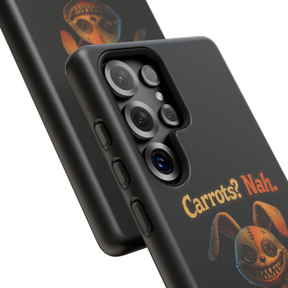Phone Case — Creepy Bunny "Carrots? Nah. I crave screams." Halloween Horror Design