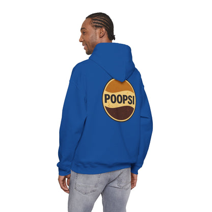 Poopsi Logo Hoodie — Funny Retro Soda Parody Sweatshirt