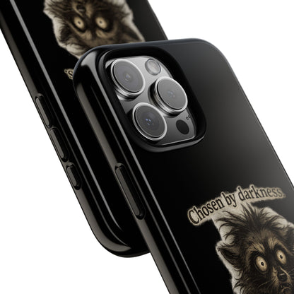 Phone Case - "Chosen by Darkness (Or Maybe Just Rabies)" Cute Creepy Retro Creature Protective Case