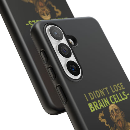 Phone Case — “I Didn’t Lose Brain Cells — Someone Stole Them” Humorous Zombie Graphic