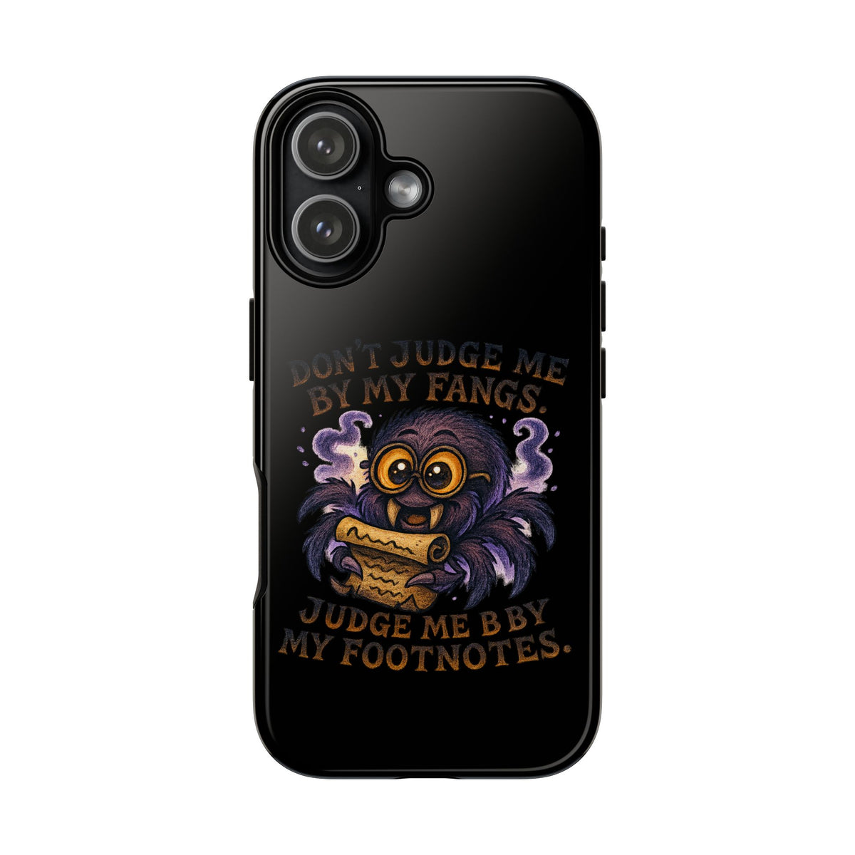 Phone Case — Fiery One-Eyed Demon with "I See Your Soul... And It's Disappointing"