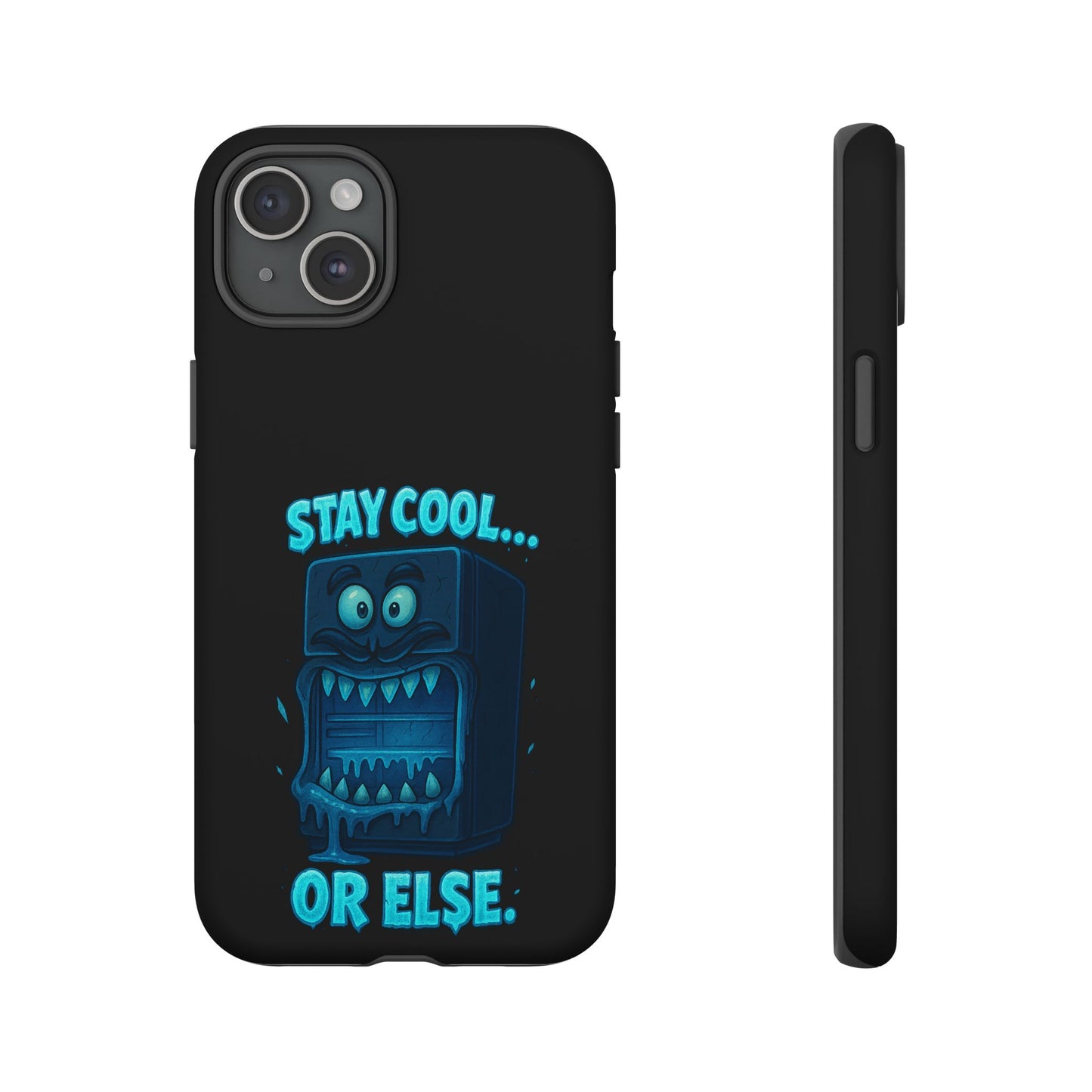 Stay Cool... Or Else. Phone Case — Neon Monster Protective iPhone Cover