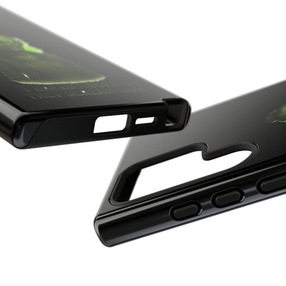 Spooky Green Ghost Phone Case — "I Baked Cookies, They Scream Now" Horror iPhone Cover