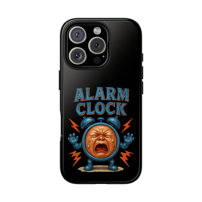 Phone Case — "Alarm Clock" Retro Screaming Clock Protective Cover
