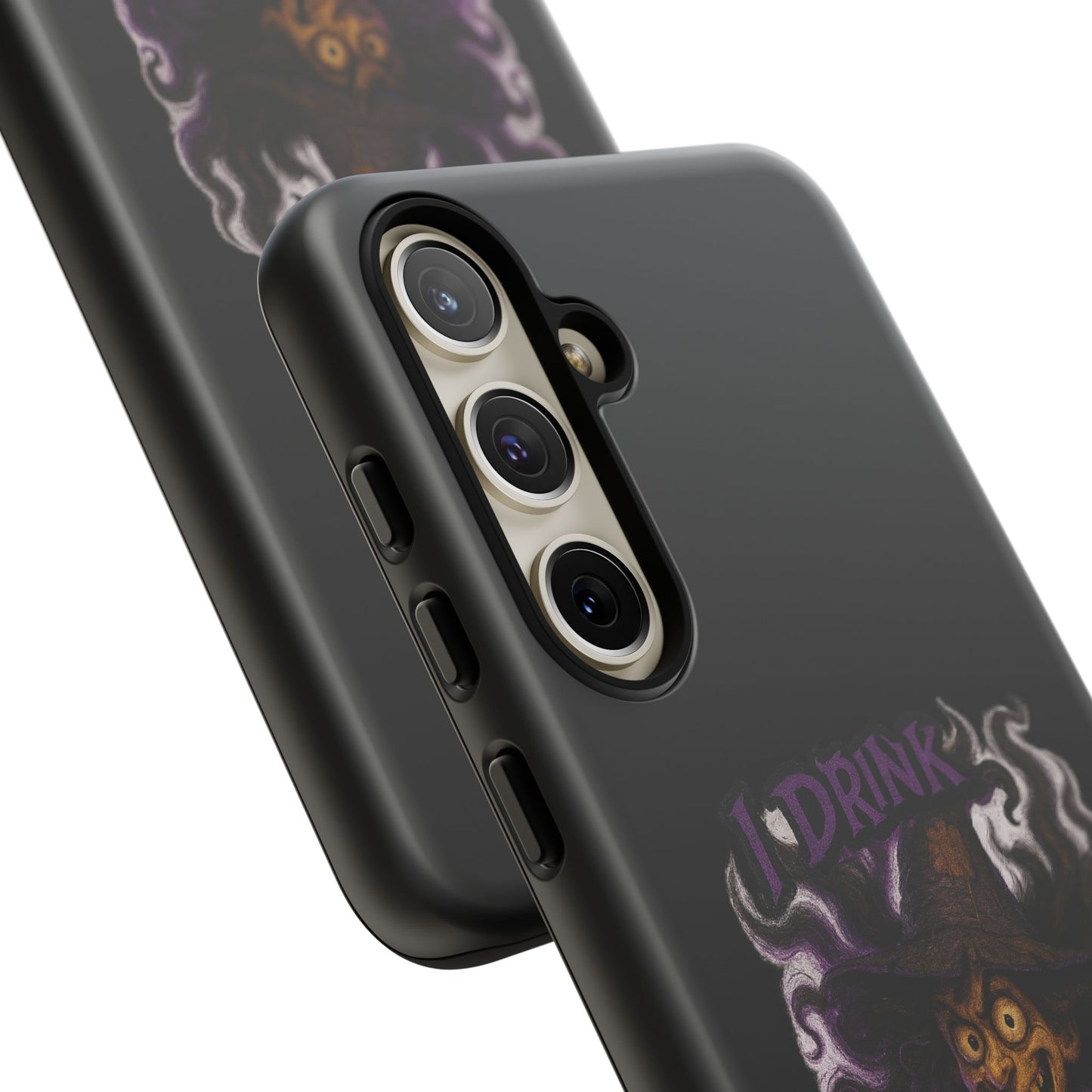 Phone Case — Witch Illustration "I Drink, Can't Pronounce" Protective Cover